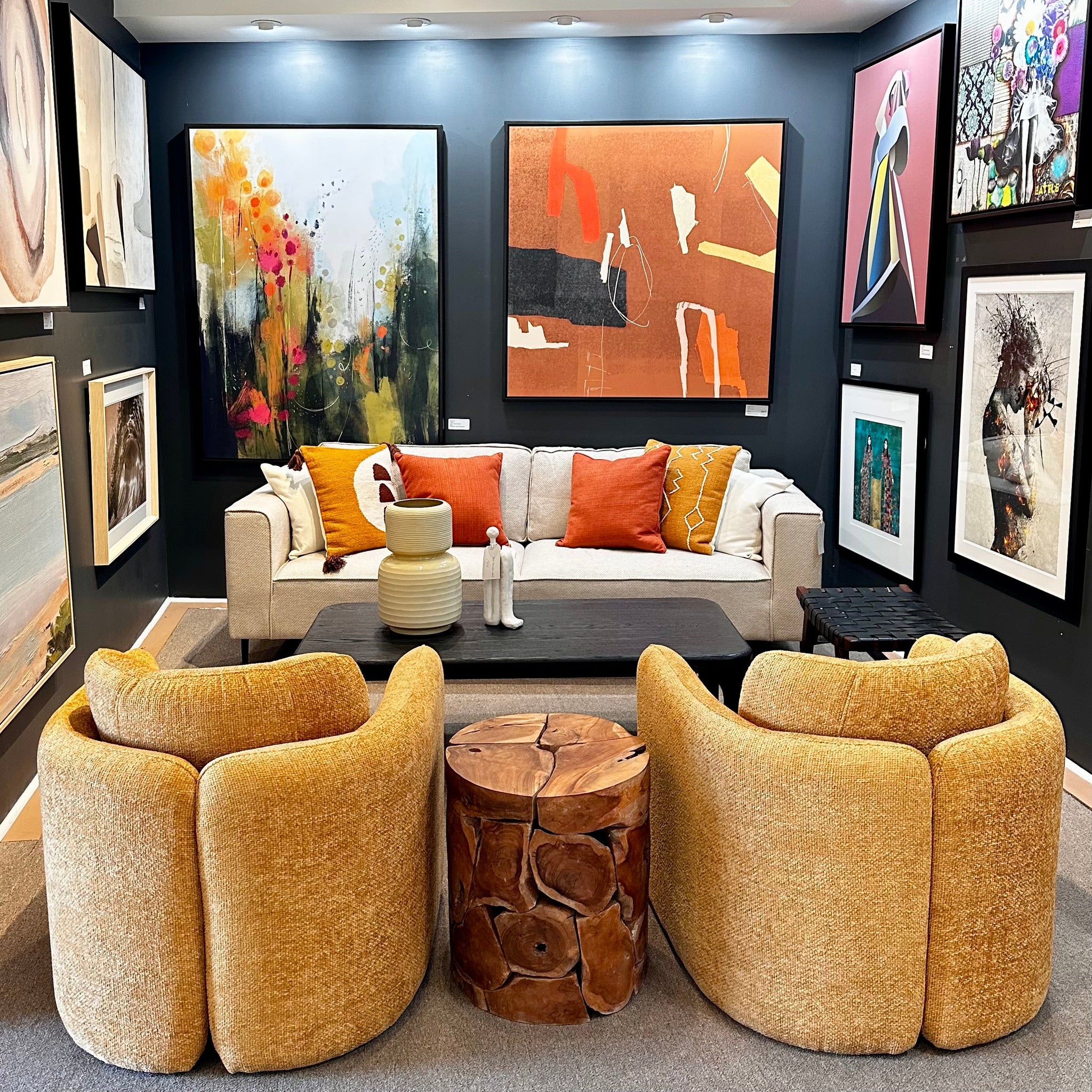 Occasional Chair (34043-ging), End Table (IT8413)